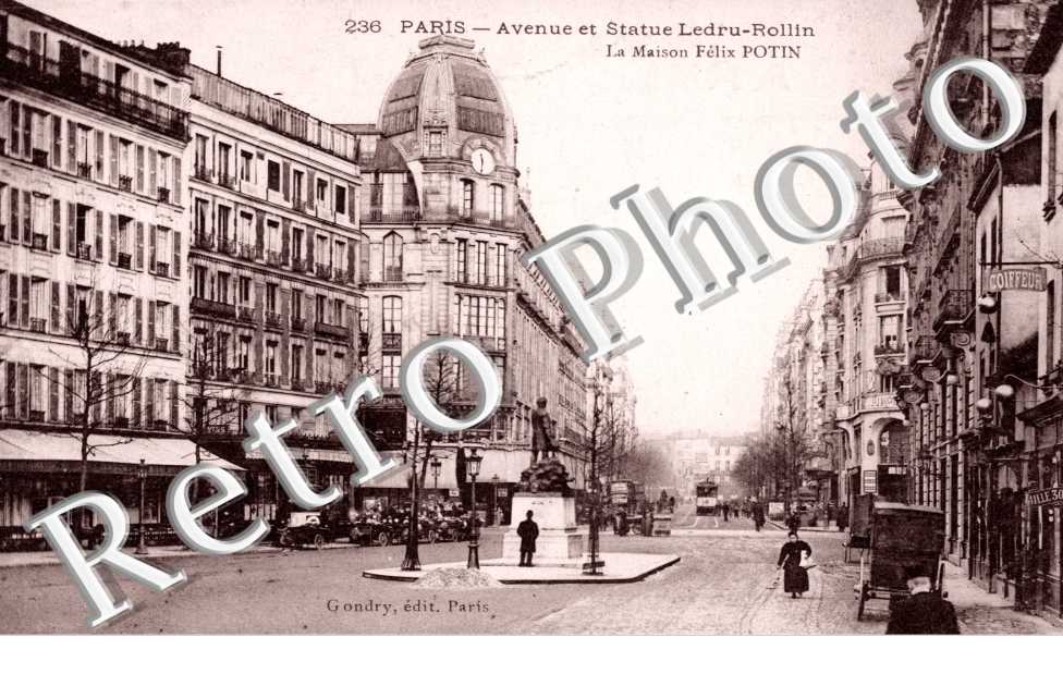 Avenue et Statue Ledru Rollin La Maison Felix Potin