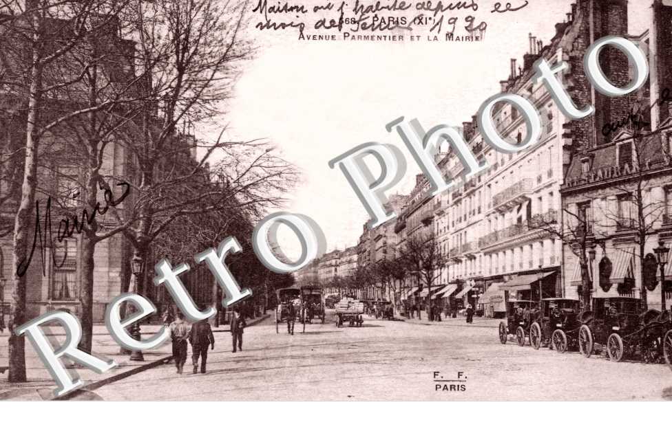 Avenue Parmentier et la mairie