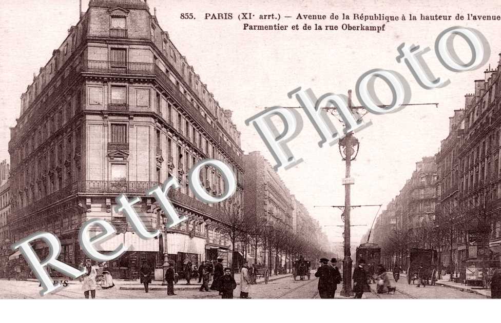 AVENUE DE LA REPUBLIQUE a la hauteur de l&#039;avenue Parmentier et de la rue Oberkampf