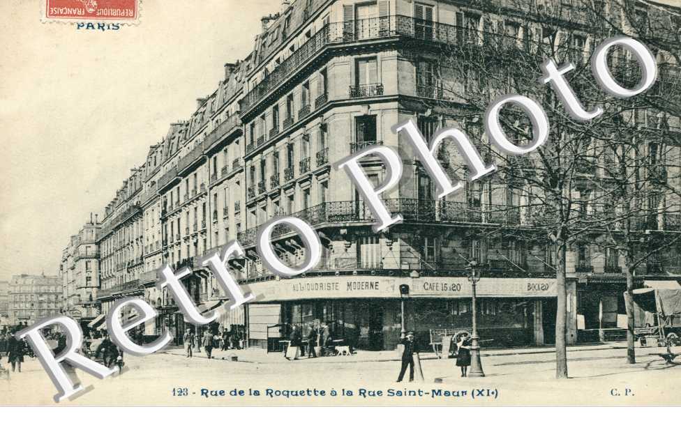 Rue de la Roquette a  la rue Saint-Maur