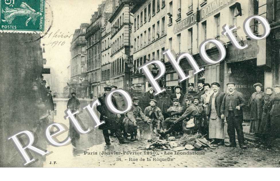 Inondations 1910 Rue de la Roquette