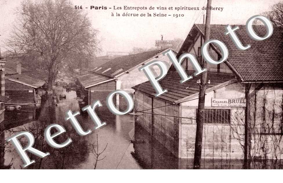 entrepot de vins de Bercy, Inondations