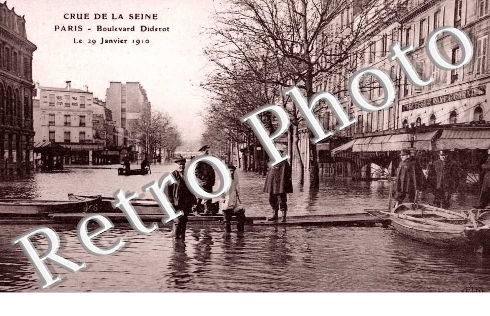 Inondations 1910, Boulevard Diderot