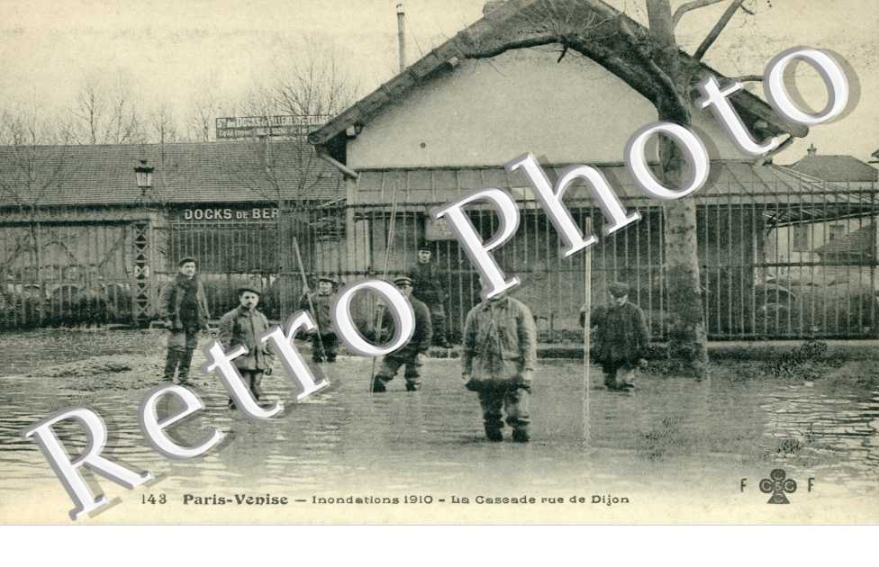 Inondations 1910, Cascade Rue de Dijon