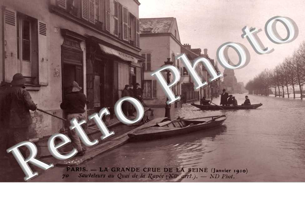 Inondations 1910, Quai de la Rapee