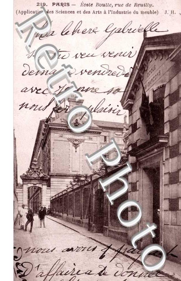 Rue de Reuilly Ecole Boulle