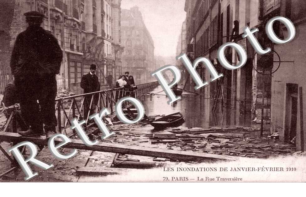 Inondations 1910, Rue Traversiere