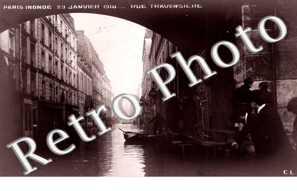 Inondations 1910, Rue Traversiere