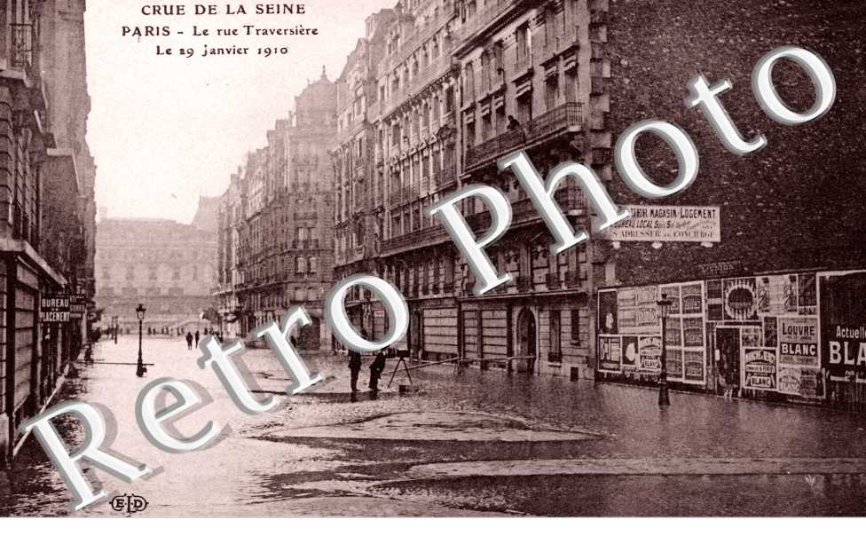 Rue Traversiere, Inondations du 19 janvier 1910