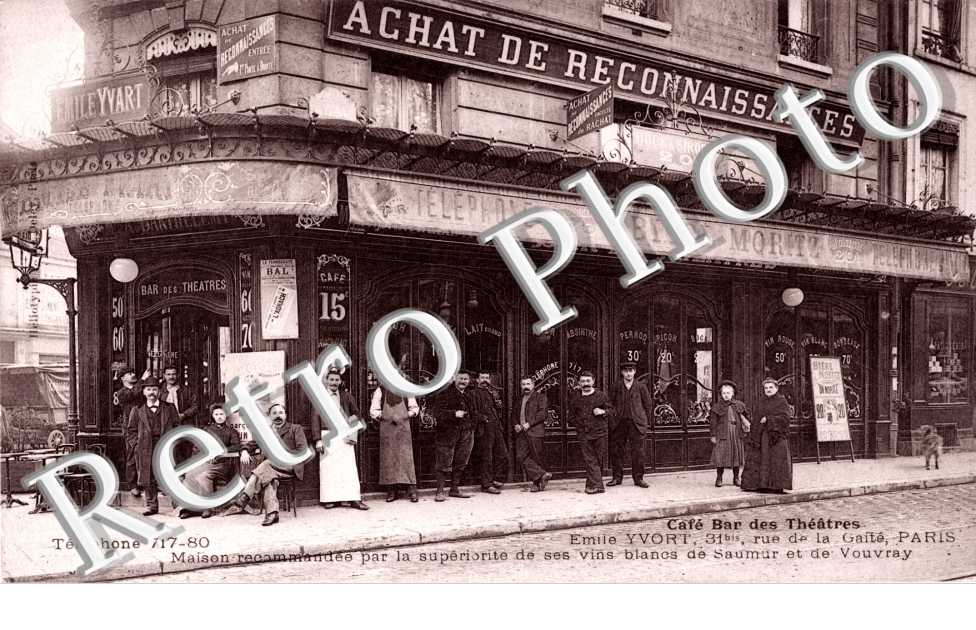 31bis Rue de la Gaite Cafe Bar des Theatres, Emile Yvort