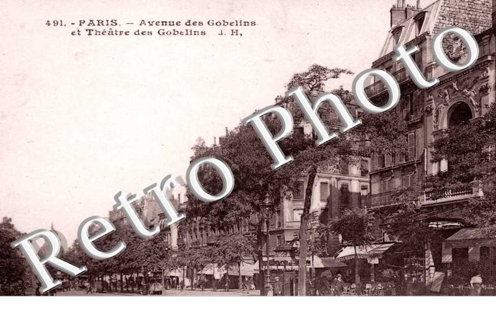 avenue des Gobelins et Theatre des Gobelins