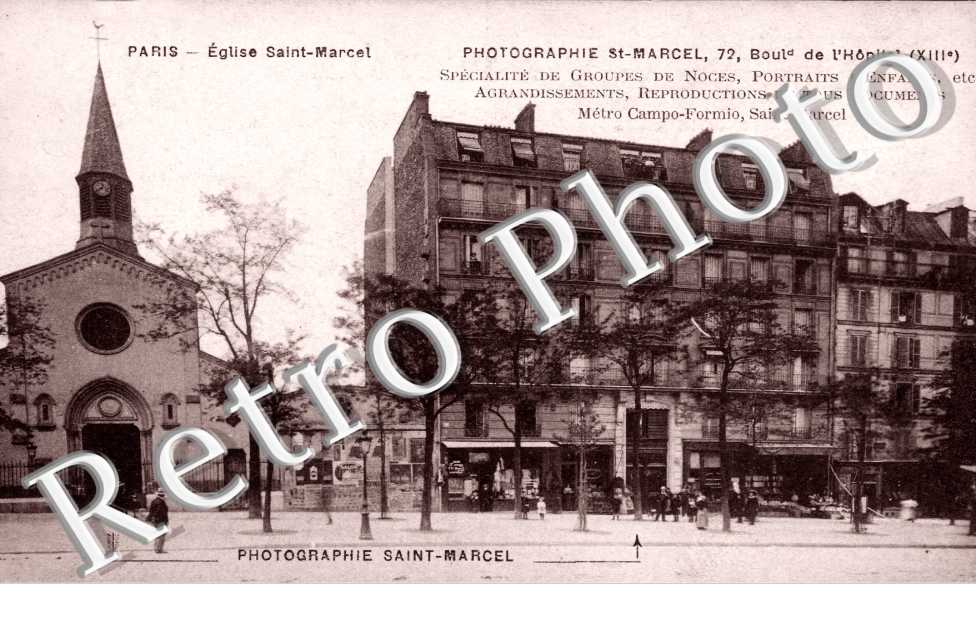 Eglise Saint-Marcel  Photographie Saint-Marcel 79 Boulevard de l&#039;Hopital