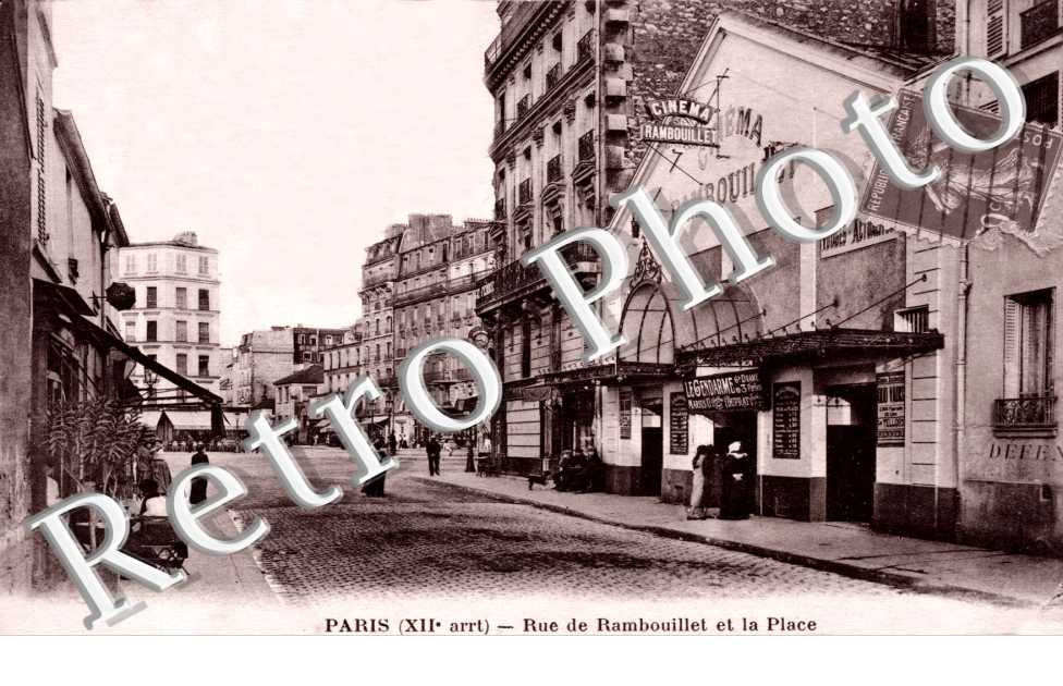 Rue de Rambouillet et la Place - Cinema Rambouillet