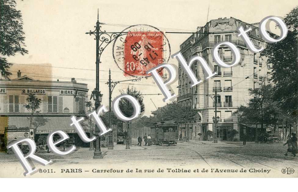 Carrefour de la Rue de Tolbiac et l&#039;Avenue de Choisy