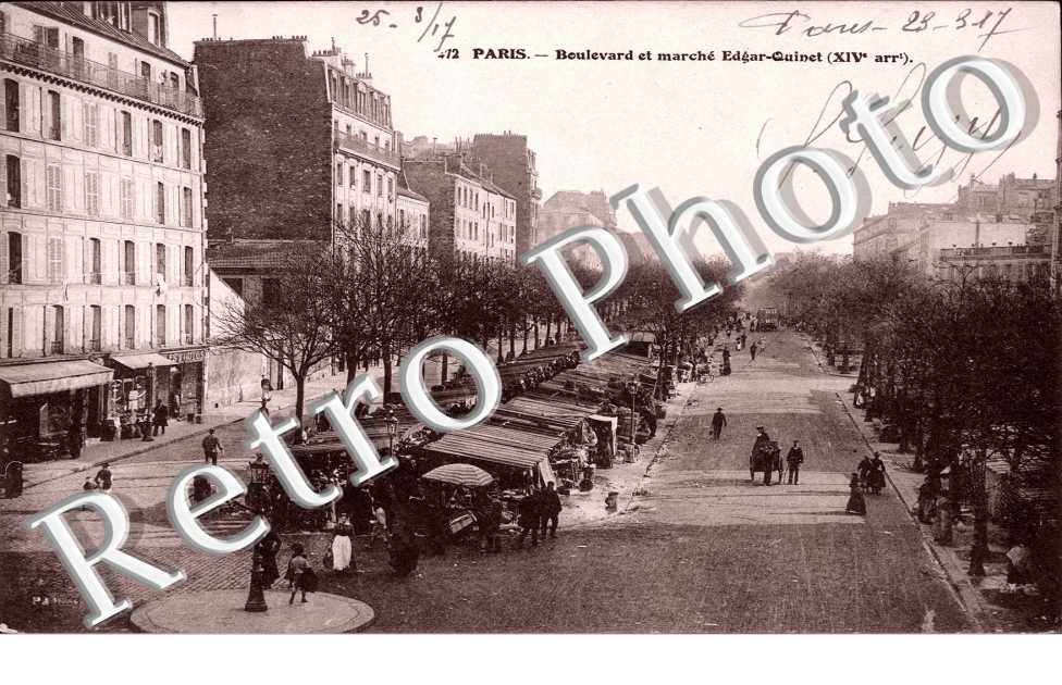 Boulevard et marche Edgar Quinet