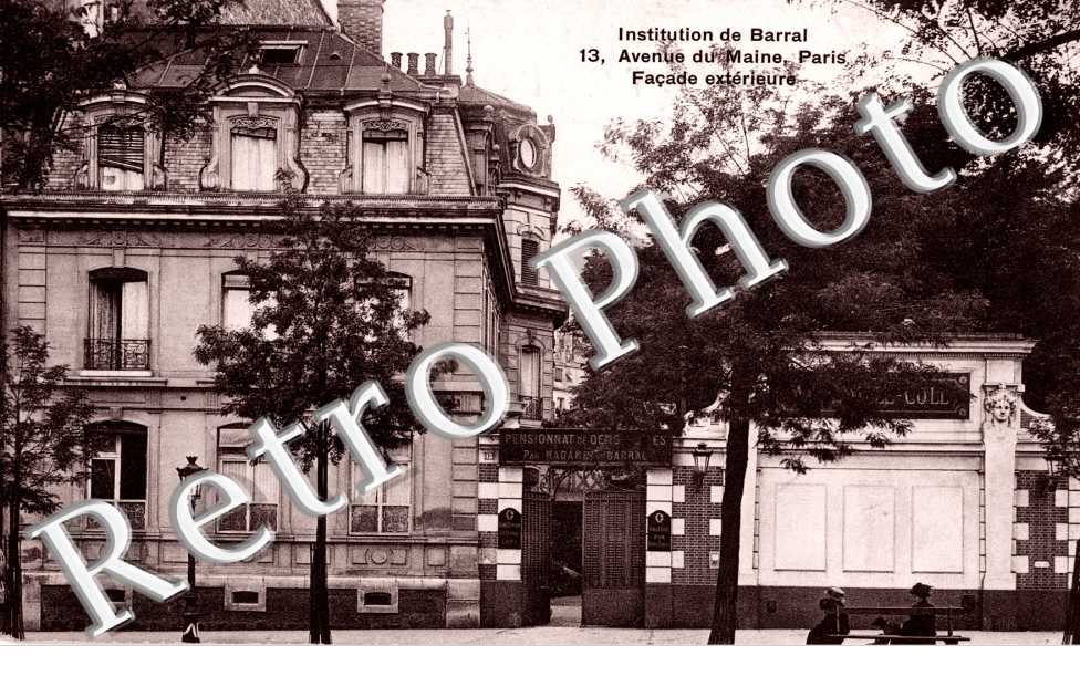 Institution Barral, Avenue du Maine, facade exterieure