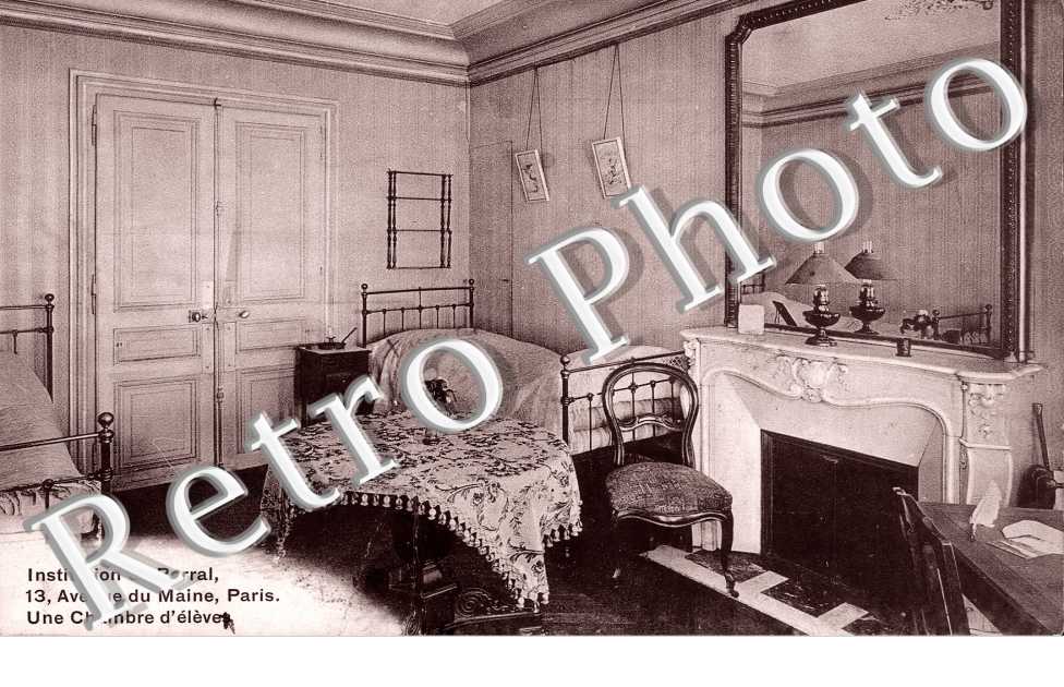 Institution Barral, Avenue du Maine, une chambre d&#039;eleve