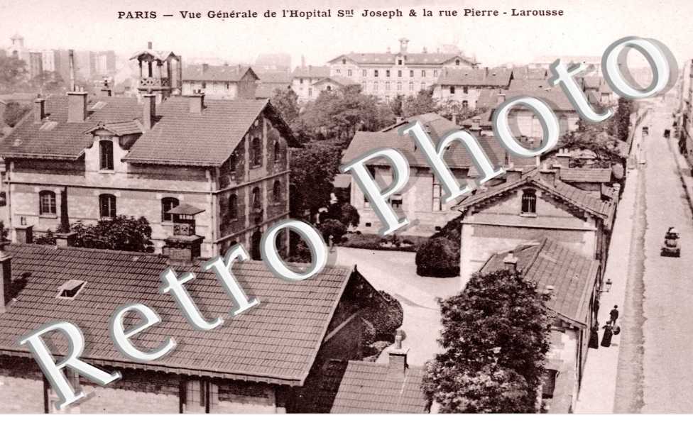 Hopital Saint Joseph et rue Pierre-Larousse