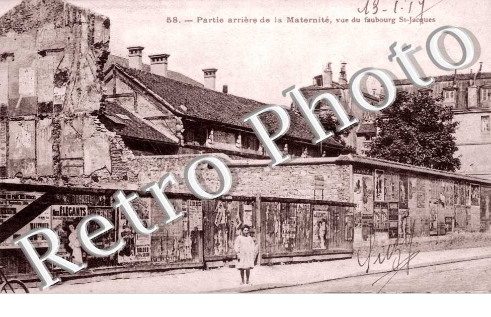 Partie arriere de la Matrernite, Faubourg St Jacques
