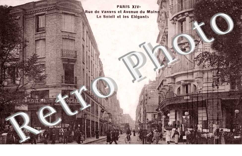 Rue de Vanves et Avenue du Maine, Le Soleil et les Elegants