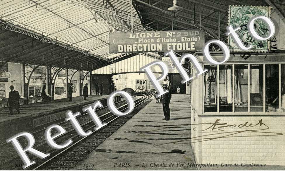 chemin de fer metropolitain, gare de Cambronne