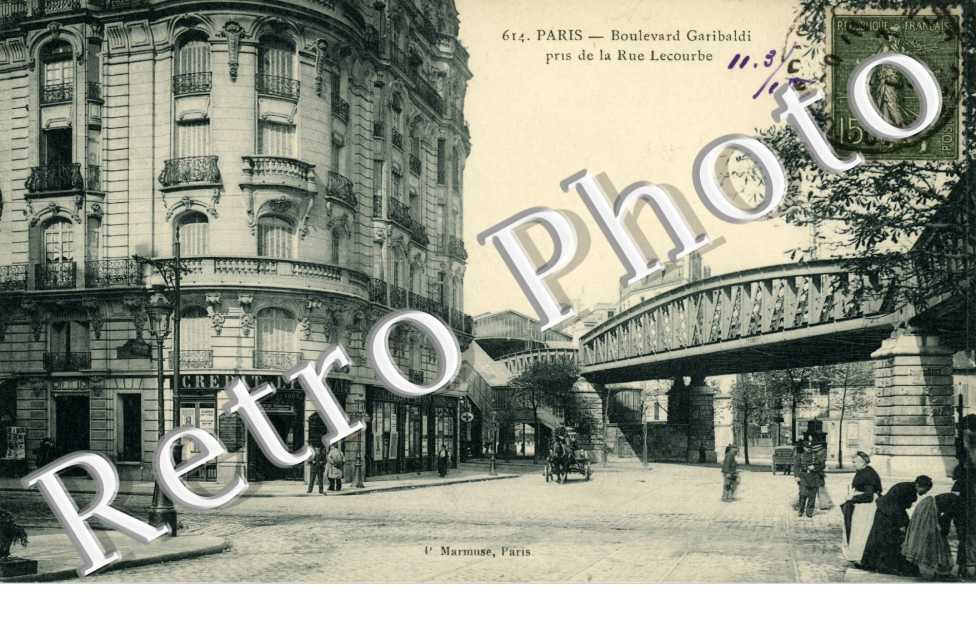 Boulevard Garibaldi pris de la rue Lecourbe