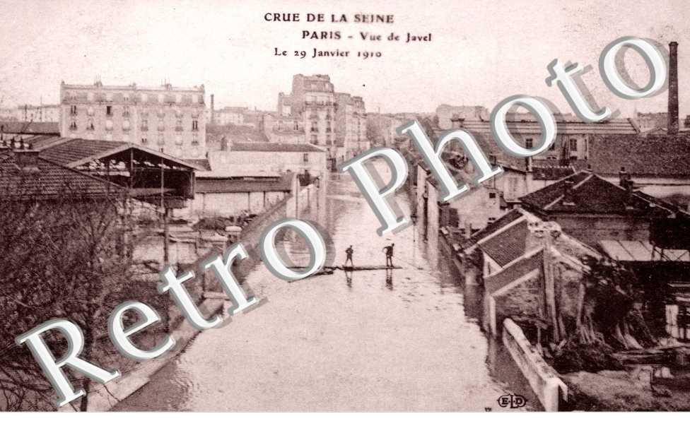 Inondations 1910, Vue de Javel