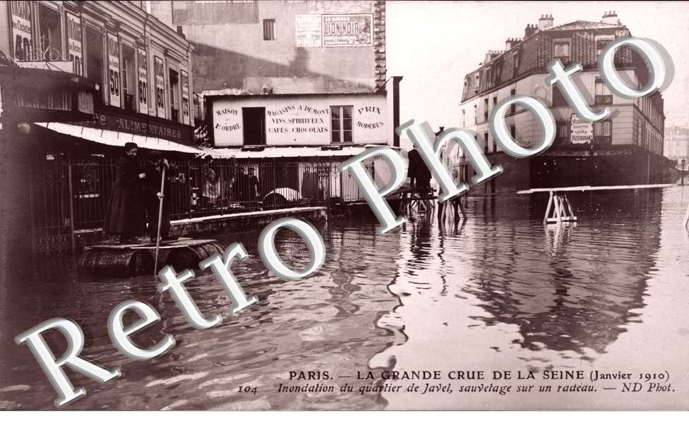 Inondations 1910, Quartier de Javel