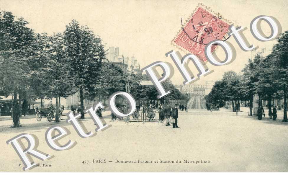 Boulevard Pasteur et Statue du Metroplolitain