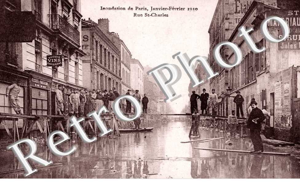 Inondations 1910, Rue Saint Charles
