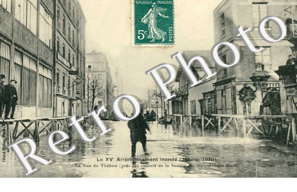 Inondations 1910, Rue du Theatre