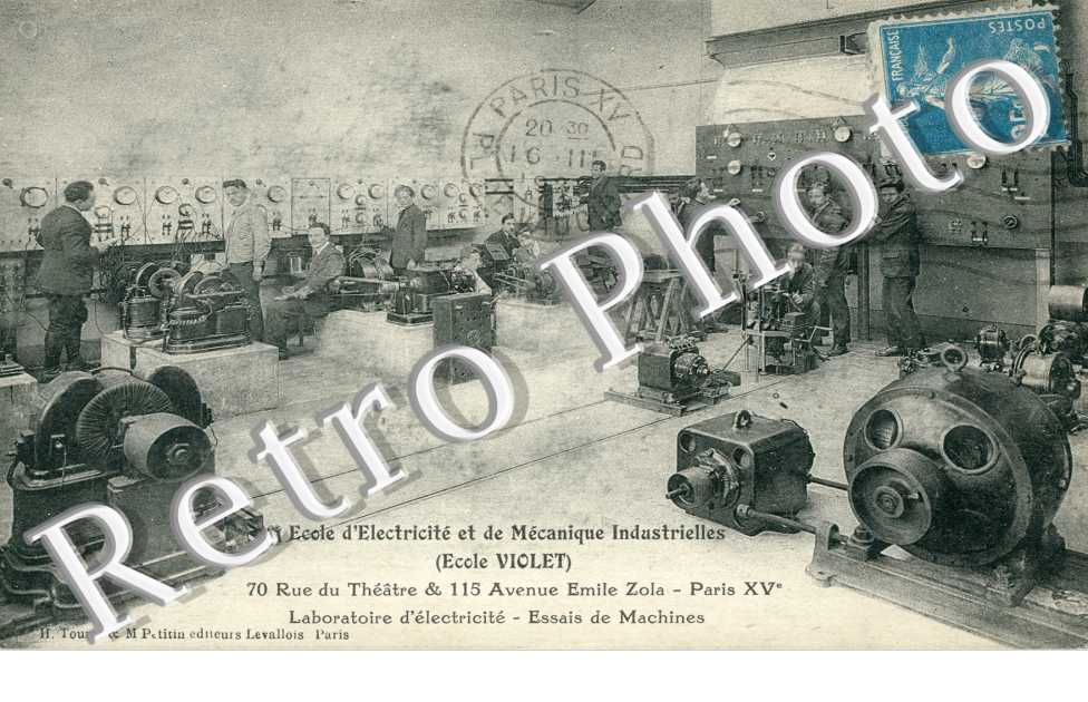 Ecole d&#039;Electricite et de Mecanique Industrielles, Rue Violet, Laboratoire d&#039;electricite
