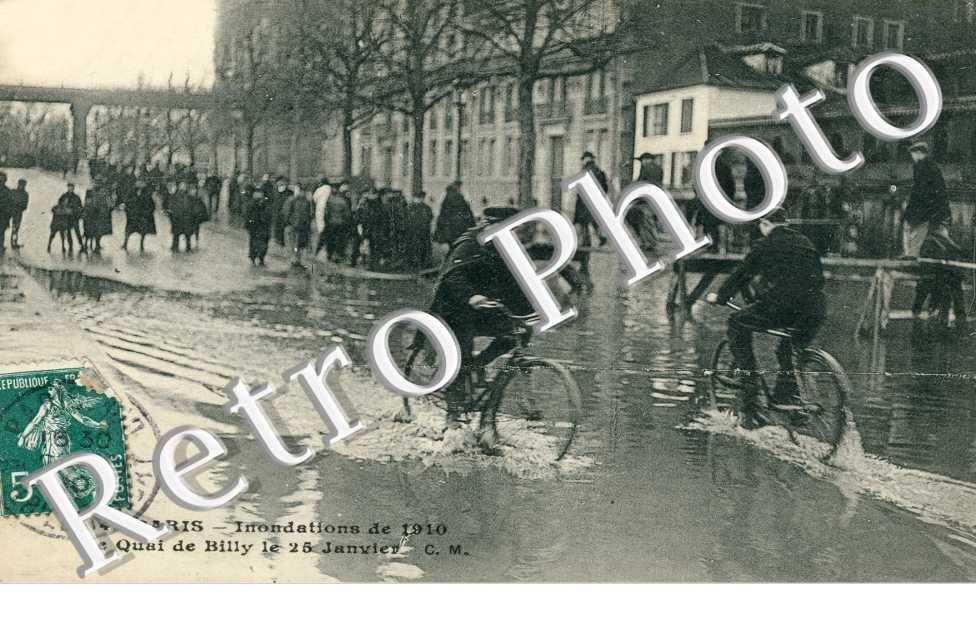 le quai de Billy le 25 janvier 1910