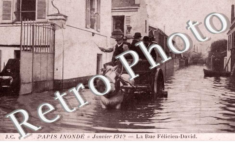 Inondations 1910, Rue Felicien David