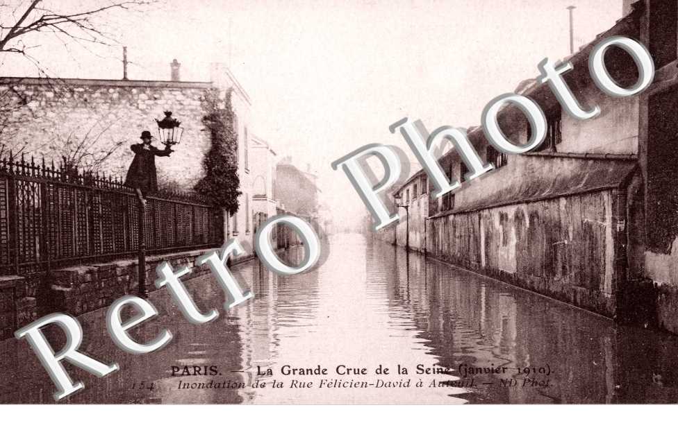 Inondations 1910, Rue Felicien David
