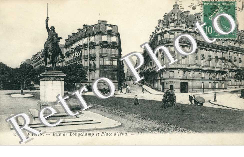 Rue de Longchamps et Place d'Iena