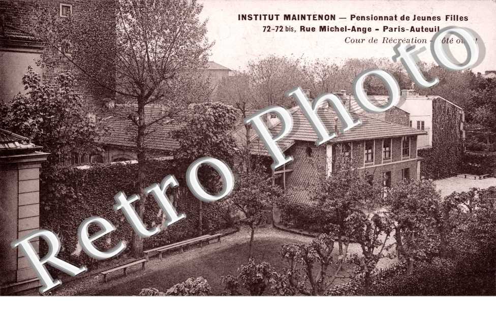 Institut Maintenon 72-72 bis rue Michel-Ange Auteuil