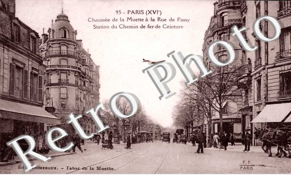 Chaussee de la Muette et Rue de Passy, Station du Chemin de Fer de Ceinture