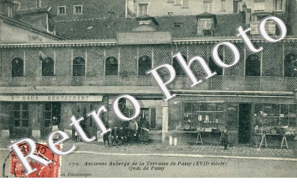 Ancienne Auberge de la Terrasse de Passy Quai de Passy Maison Brun