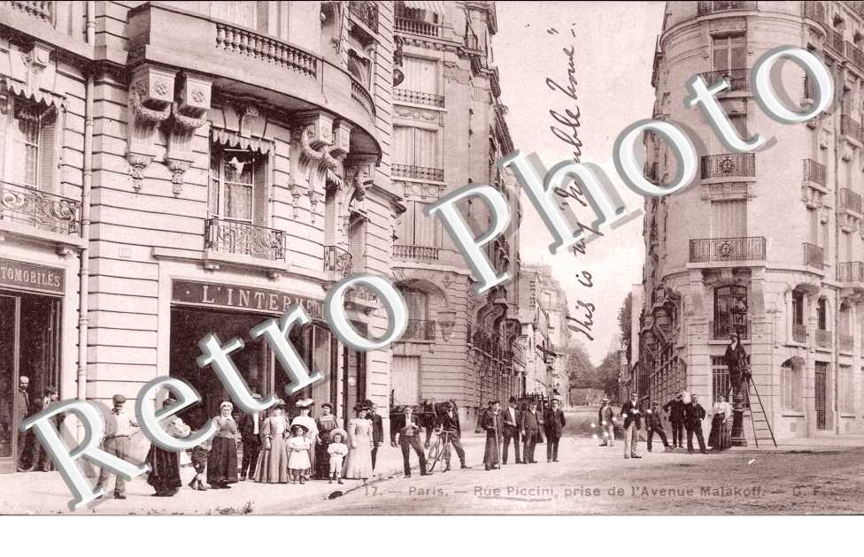 Rue Piccini prise de l&#039;avenue Malakoff