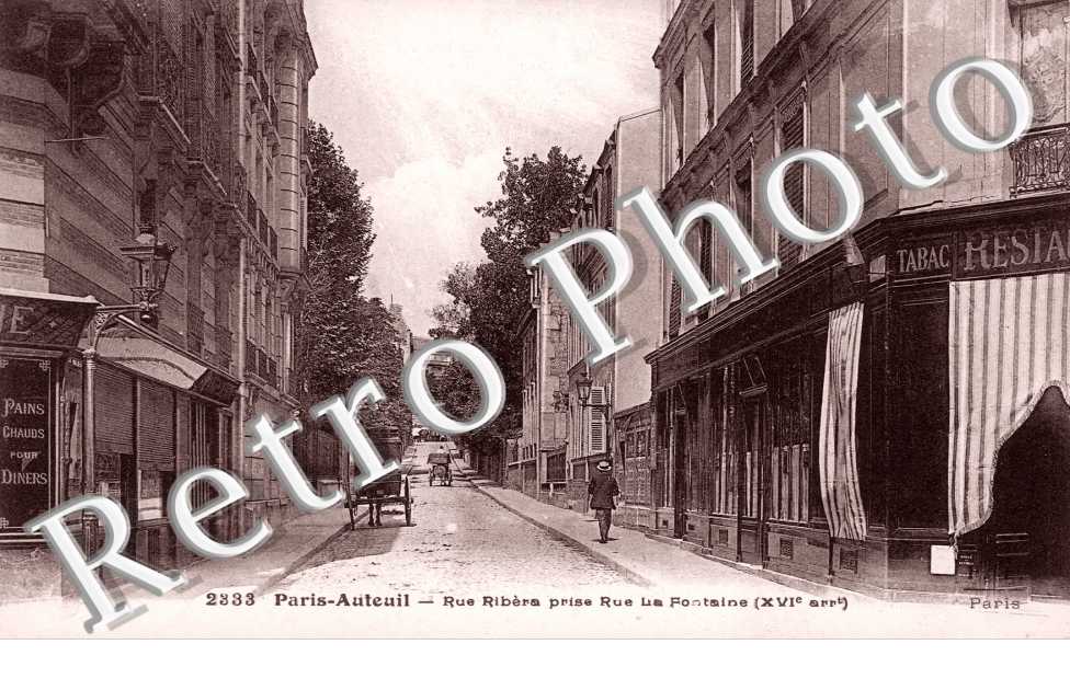 AUTEUIL  Rue Ribera prise rue de la F