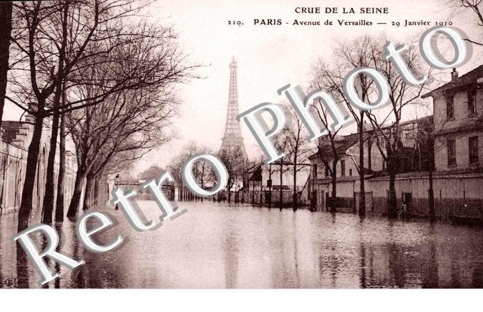 Inondations 1910, Avenue de Versailles