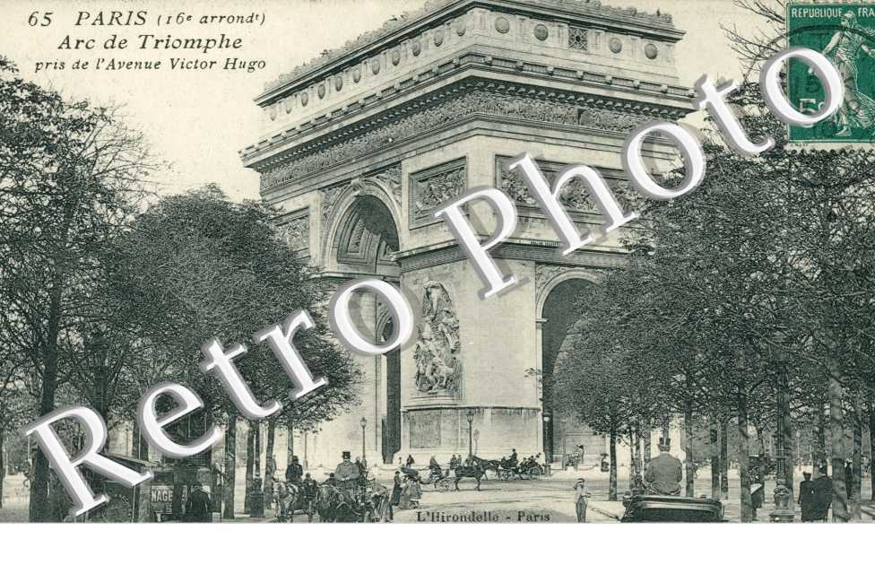 arc de Triomphe pris de l'avenue Victor Hugo