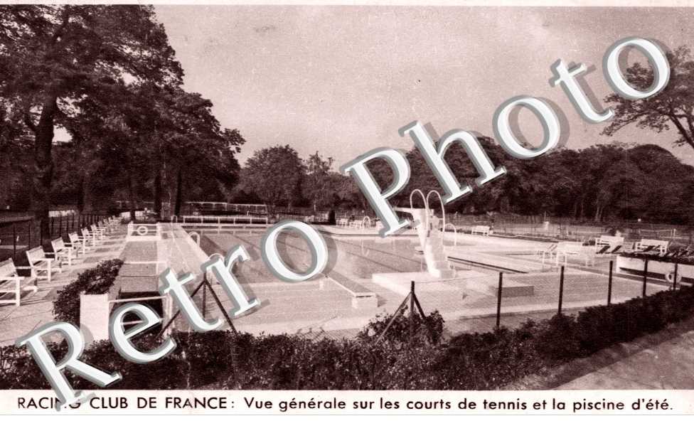 Racing Club de France, Vue generale sur les Courts de Tennis et la piscine