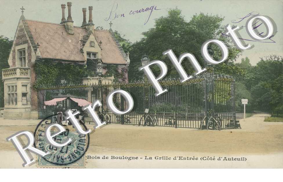 Bois de Boulogne La grille d'entree