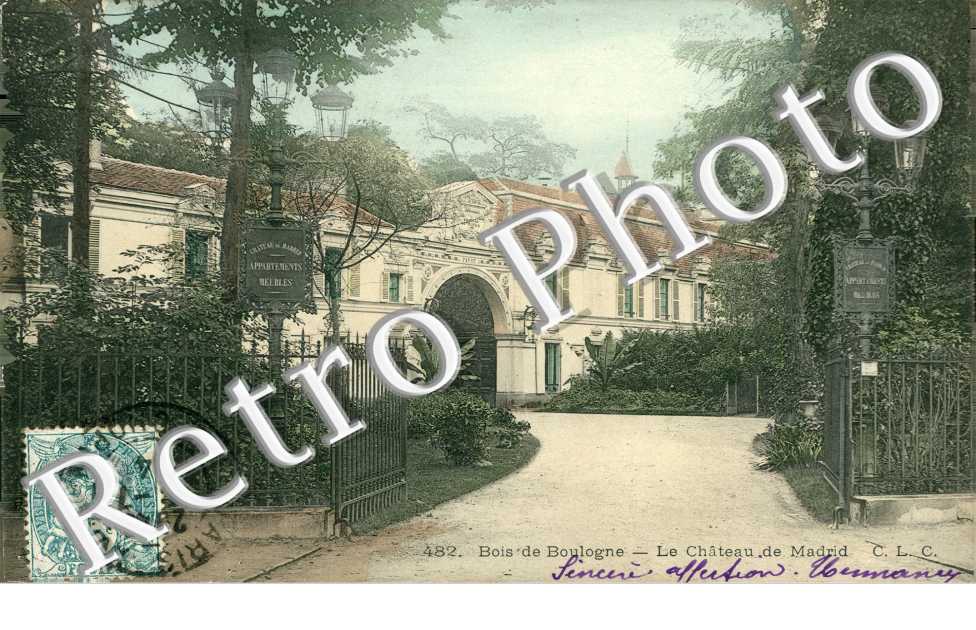 Bois de Boulogne, Chateau de Madrid