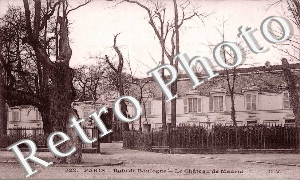 Au Bois de Boulogne Chateau de Madrid