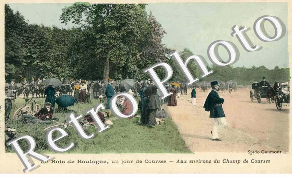 le bois de boulogne un jour de course