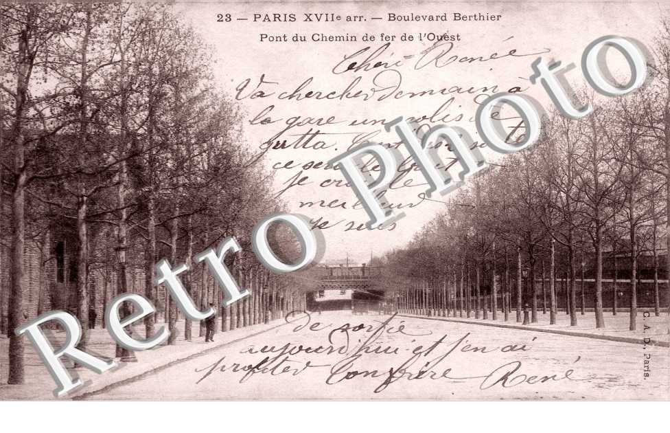Boulevard Berthier, Pont du Chemin de Fer