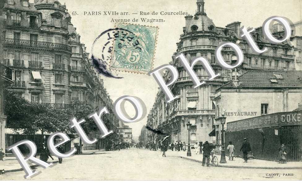 Rue de Courcelles et Avenue de Wagram
